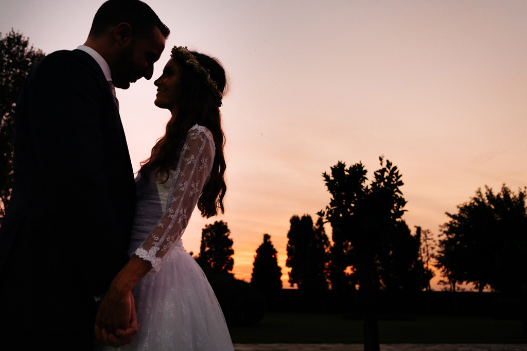 Fotografo Matrimonio Destination Wedding Photographer foto coppia andrea e cristina tramonto villa valenca