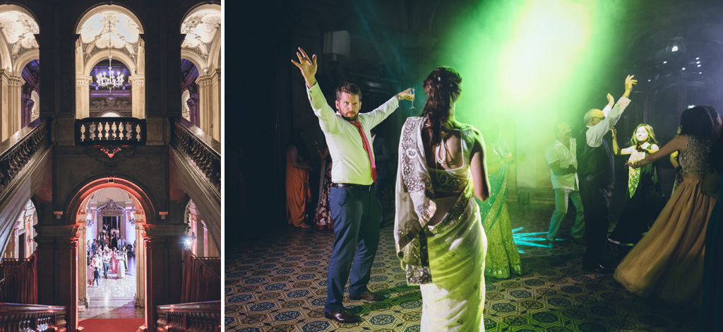 Fotografo Matrimonio Villa Erba La sposa danza sotto le luci color smeraldo della ribalta