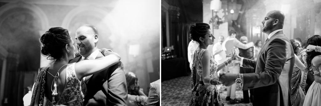 Fotografo Matrimonio Villa Erba I due sposi ballano in pista presso Villa Erba a Como