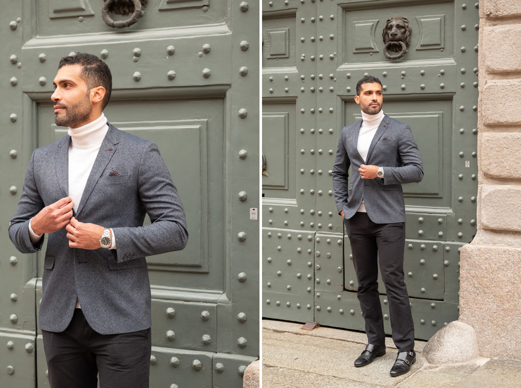 Fotografo-ritratto-esterna-Milano Un ragazzo elegante a MIlano