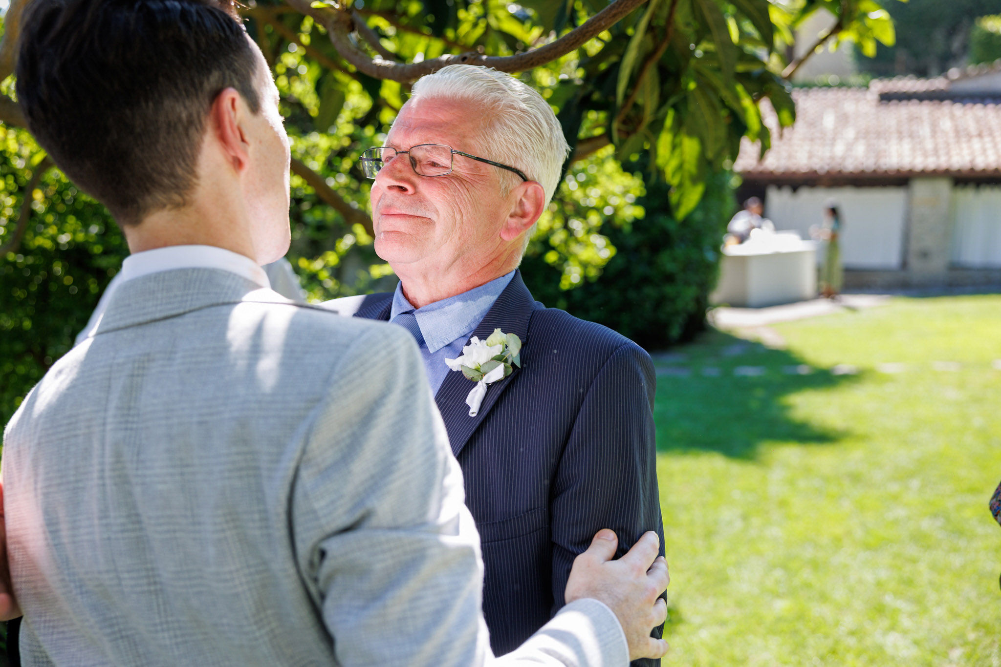 Destination Wedding Photographer Como Il padre dello sposo emozionato per il matrimonio dello sposo