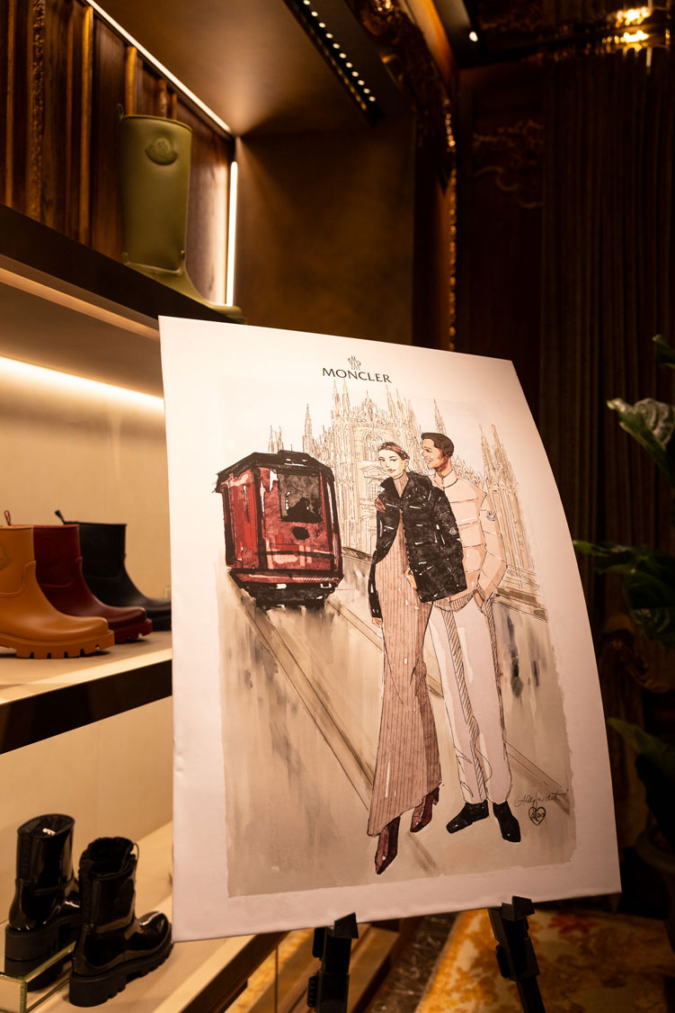 Private sale esclusiva Moncler evento business luxury